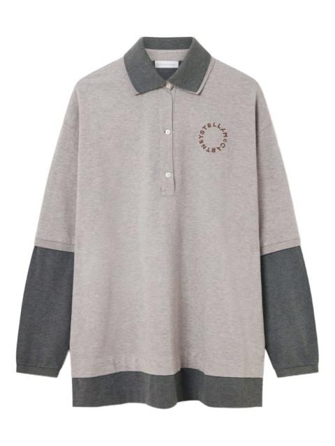 long-sleeve polo top