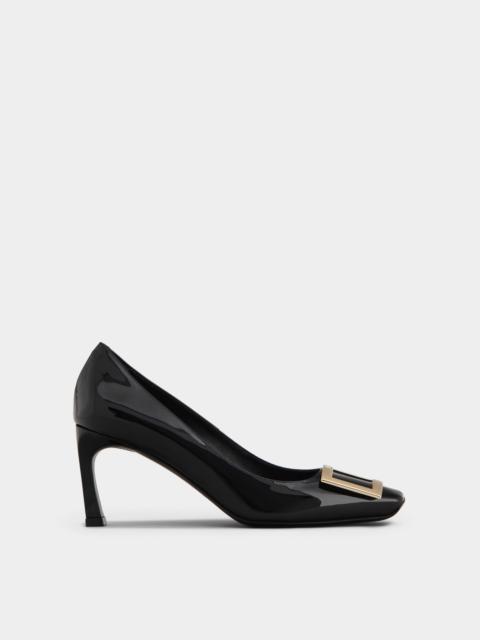 Trompette Metal Buckle Pumps in Patent Leather