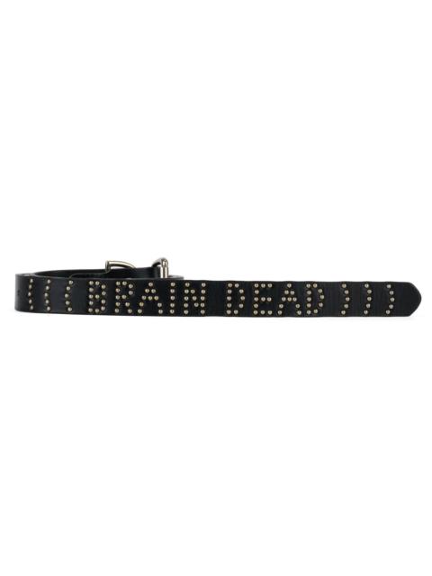 Brain Dead x Hollywood Trading Co Studded Skinny Belt - Black