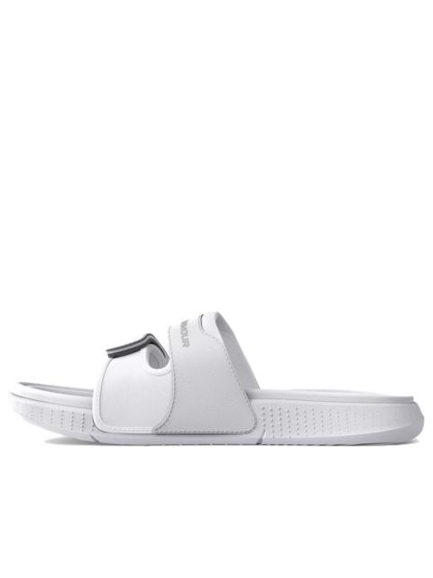 (WMNS) Under Armour Ansa Studio Slide 'White Halo Grey' 3025045-101