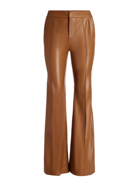 DANETTE VEGAN LEATHER SPLIT HEM TROUSERS