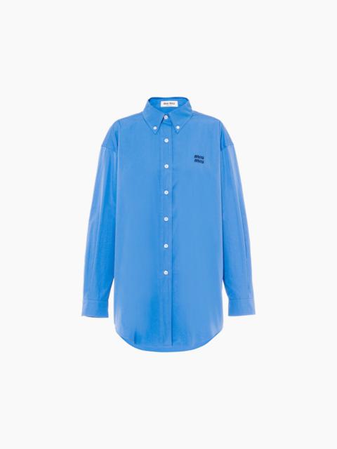 Oversized poplin shirt