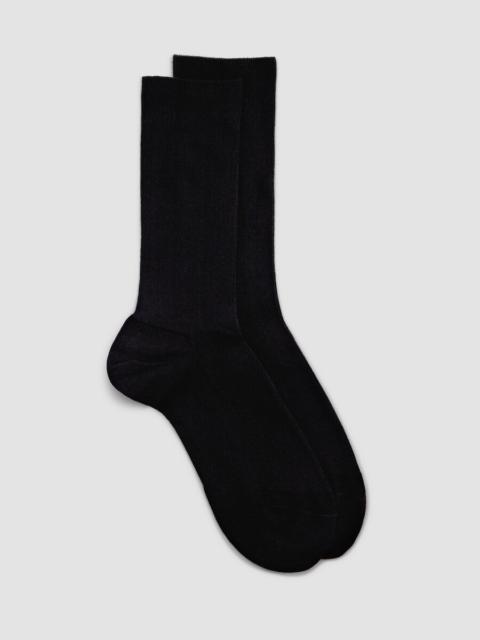 Cotton Rib Crew Sock