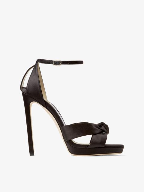 Rosie 120
Black Satin Platform Sandals
