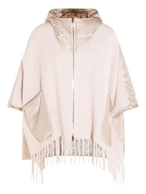 hooded fringed cape