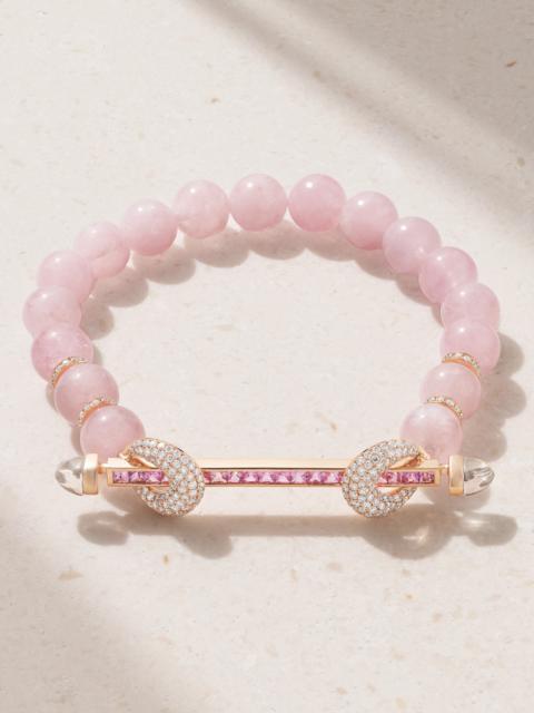Chakra 18-karat Rose Gold Multi-stone Bracelet