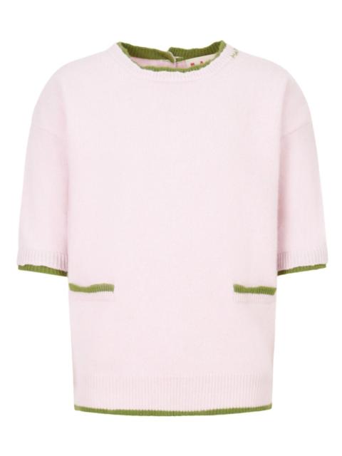 three-quarter sleeves sweater