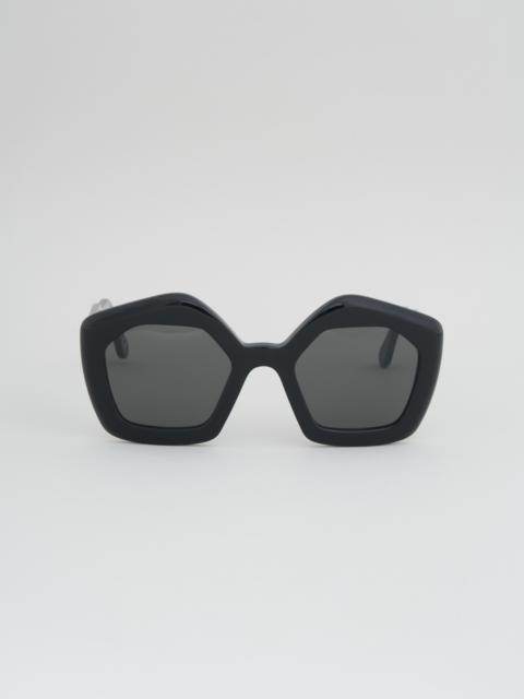 BLACK ACETATE LAUGHING WATERS SUNGLASSES