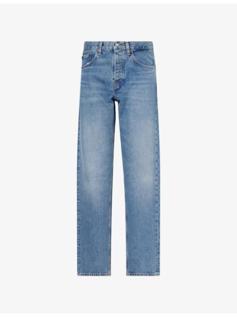 The Straight Mid-Rise Denim Jeans