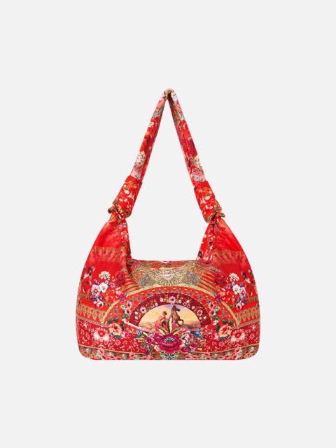 SLOUCH SHOULDER BAG WITH KNOT DETAILS