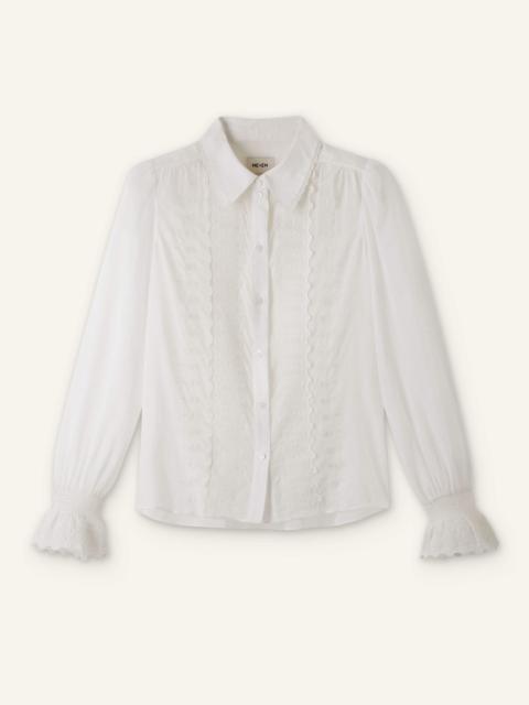 Embriodery Trim Blouse
