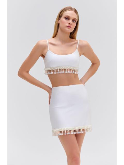 HAND-BEADED CROPPED TOP