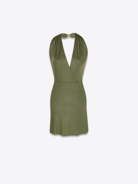 backless dress in jersey