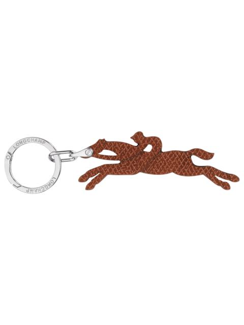 Le Pliage Original Key ring Brown - Leather