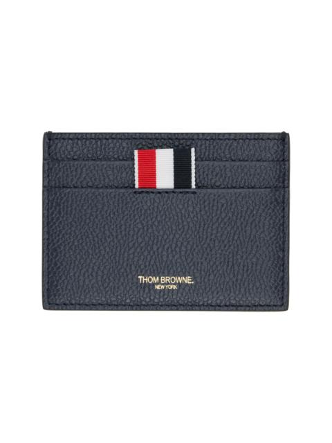 Navy Side 4-Bar Stripe Card Holder