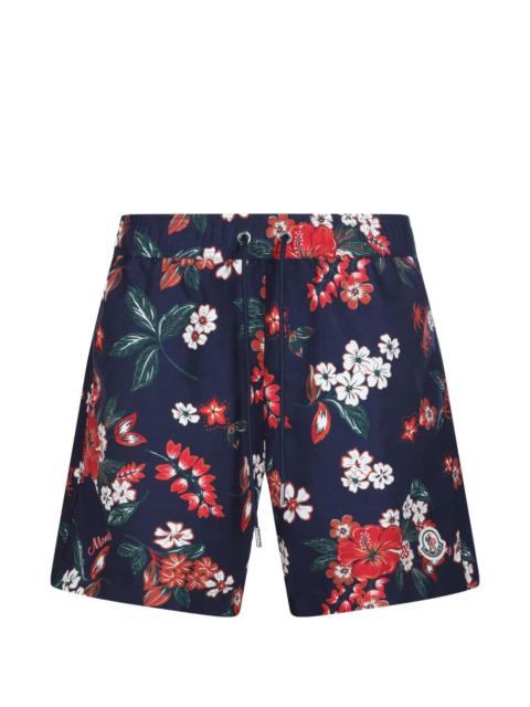 floral-print swim shorts