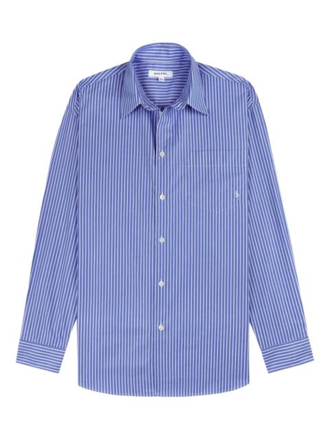 striped embroidered shirt