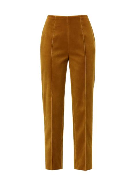 COTTON VELVET STRAIGHT LEG PANTS