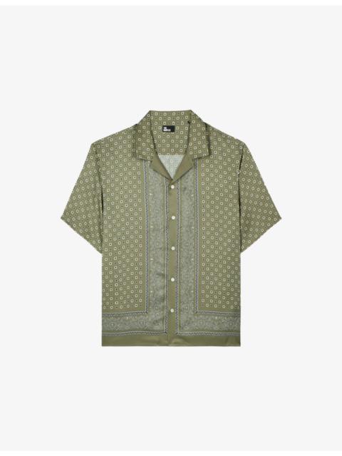 Bandana Print Short-Sleeve Woven Shirt
