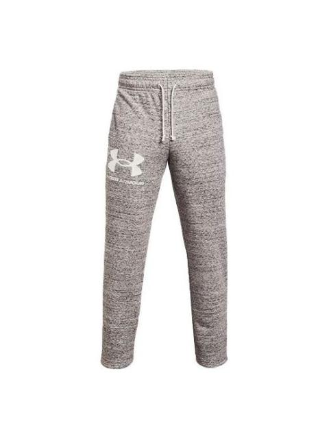 Under Armour Rival Terry Logo Fleece Sweatpants 'Grey' 1361644-112