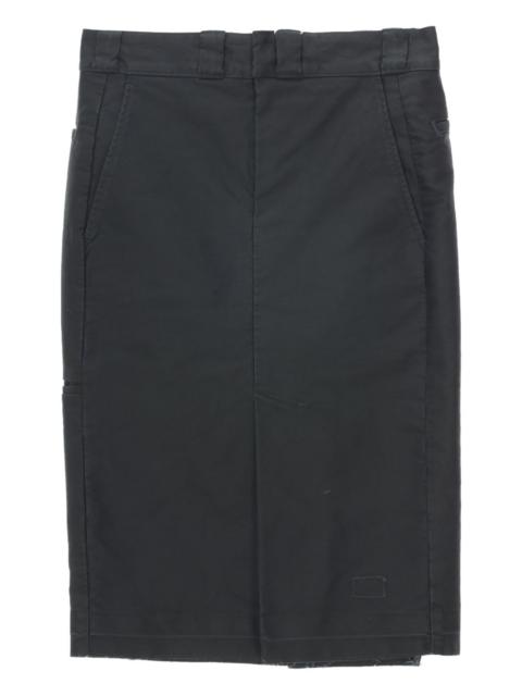 pocket pencil midi skirt