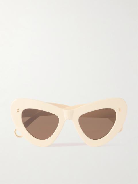 Butterfly Cat-eye Acetate Sunglasses