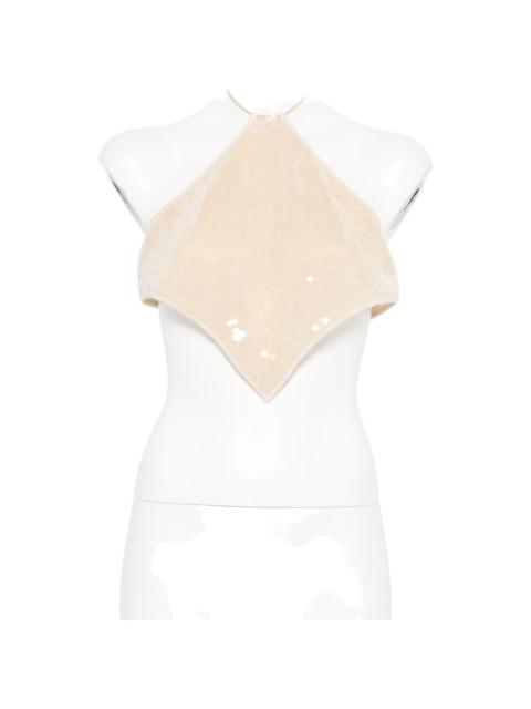 sequin-embellishment top
