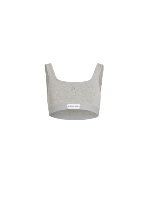 Moon Logo Stretched Jersey Sport Bra