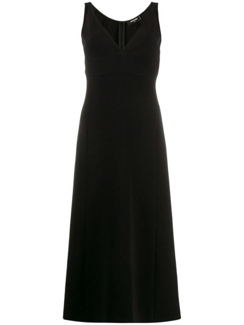 sleeveless midi dress