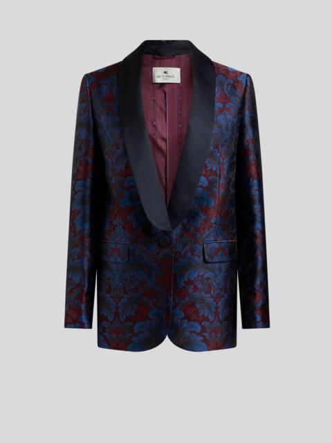 SILK-BLEND JACQUARD JACKET