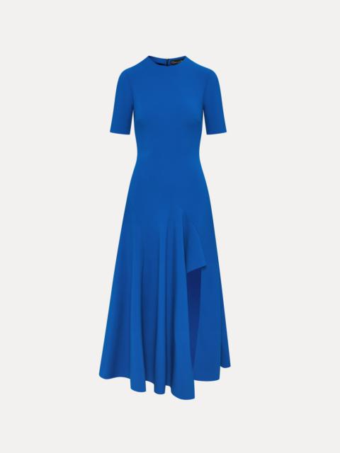 WAVE DETAIL MIDI DRESS