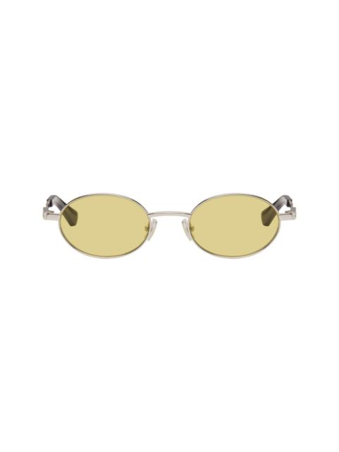 Silver Stretch Metal Sunglasses