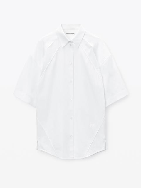 Oversize Button Up Shirtdress