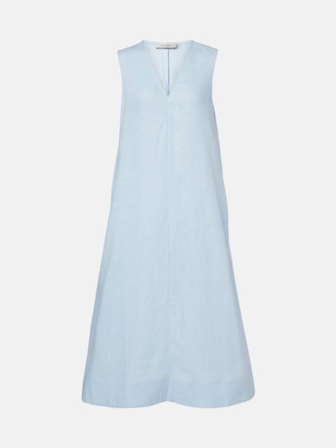 Nisha linen midi dress