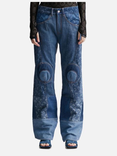 REGENERATED DENIM STRAIGHT LEG PANTS