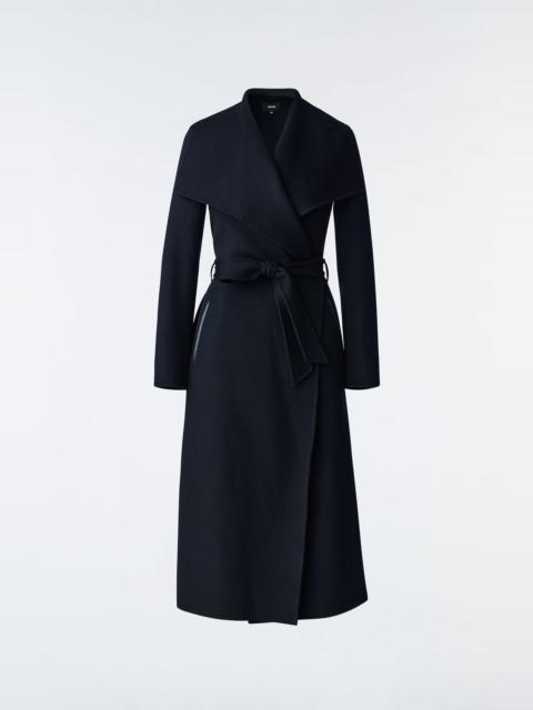 MAI Double-face wool wrap coat