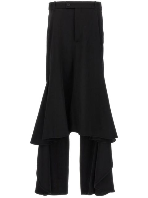 Deconstructed Godet midi skirt