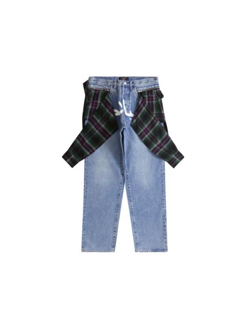 Supreme UNDERCOVER Layered Jean Washed Indigo