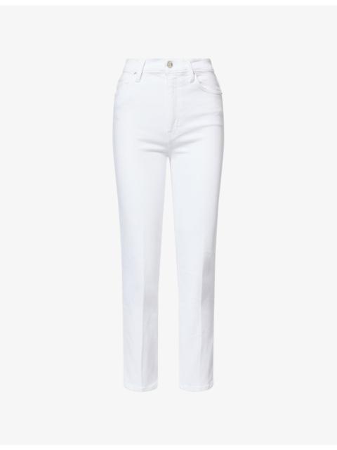 Le Sleek Straight-Leg Stretch-Denim Jeans