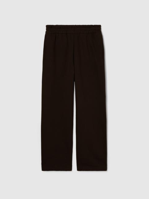 Brushed cotton jersey jogging pant