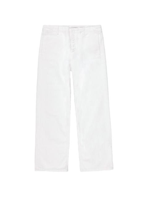 white chino trousers