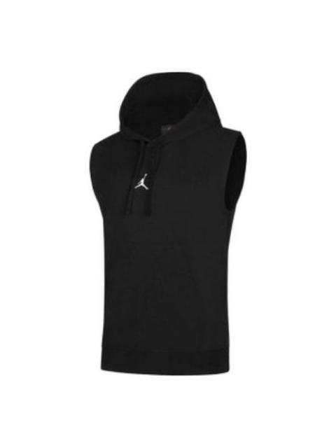 Air Jordan Dri-FIT Sport Sleeveless Breathable Solid Color Pullover hooded Vest Black DM2822-010