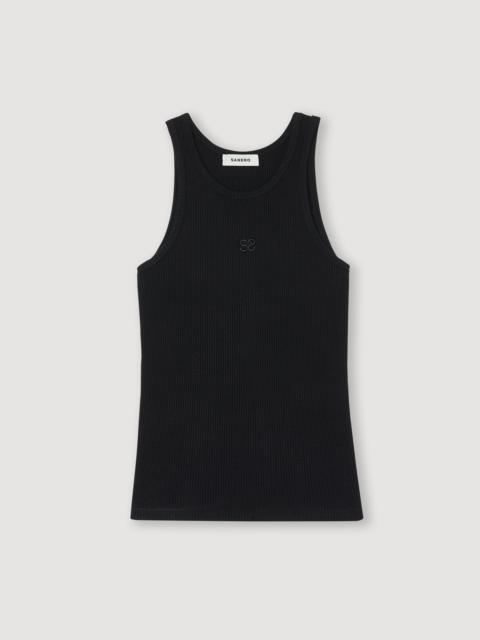 Double S logo tank top