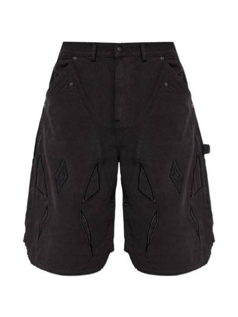 appliqué shorts