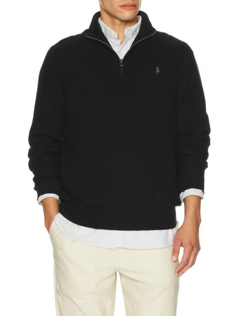 Cotton 1/2 Zip Pullover Sweater