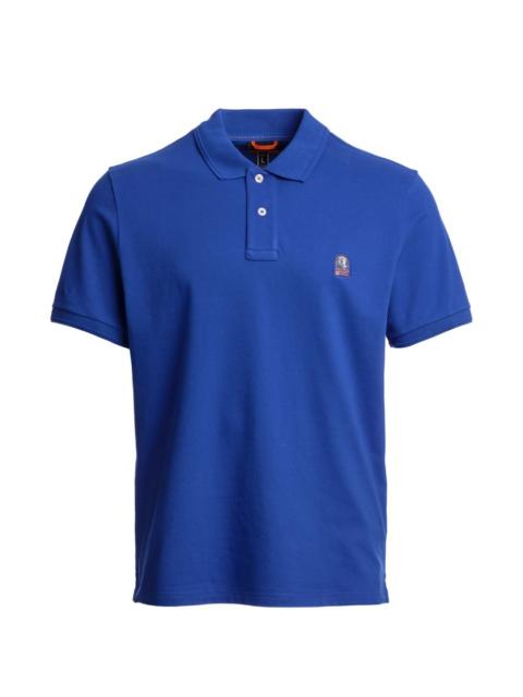logo-patch polo shirt