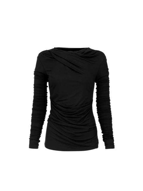 DRAPE TOP BLACK