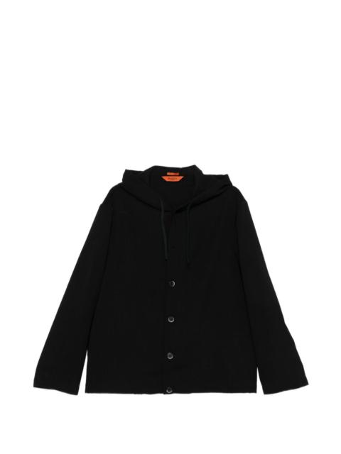 button hooded jacket