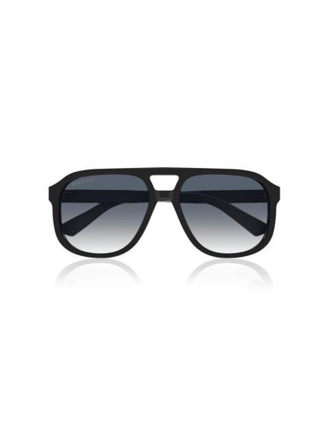 Pilot/Navigator Acetate Sunglasses black