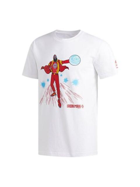 adidas x Marvel Harden Iron Man Harden Marvel Avengers Basketball s T Men's White FI6371